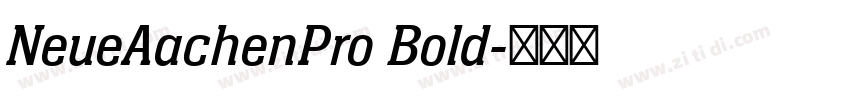 NeueAachenPro Bold字体转换